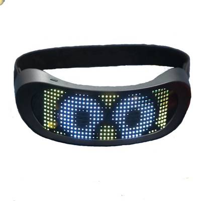 APP Kontrolü Programlanabilir Led Gözlükler Kişiselleştirilebilir Modeller USB Şarj