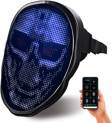 Bluetooth Uygulaması ile Programlanabilir LED Yüz Maskesi Elektronik Değişen Yüz Kapağı