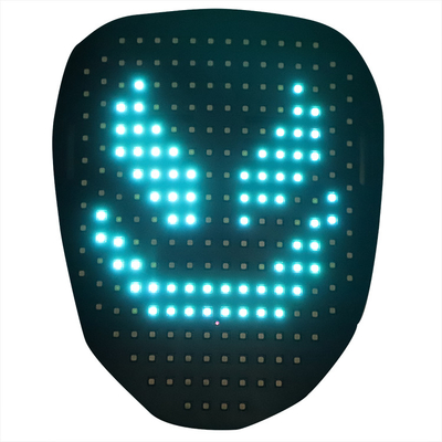 Cadılar Bayramı LED Yetişkin Yüz Maskesi Hareket Kontrolü Yüz Değiştirme USB C Tipi Şarj