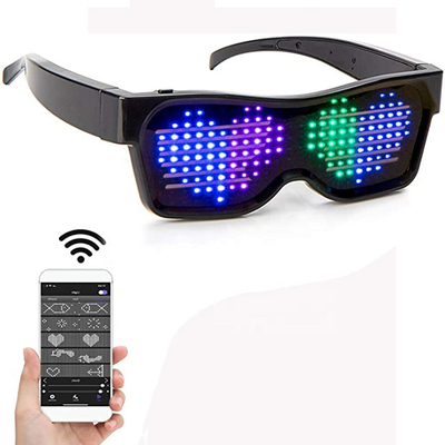 Funky Programlanabilir LED Gözlükler