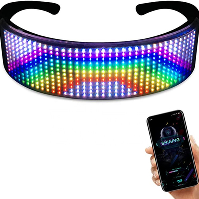 Bluetooth LED Işıklı Gözlük Programı Mesaj Animasyonu Çizim Ekolayzeri