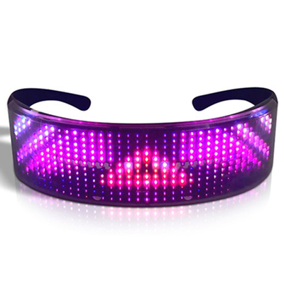 Parlayan Programlanabilir LED Gözlük Bluetooth 4.0 Tam Renkli Parlayan