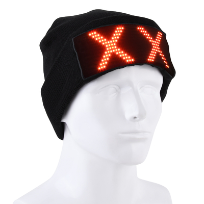 LED Ekran Şapka Aydınlatma Bere Cap Bluetooth APP Programlanabilir