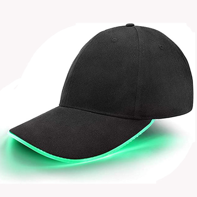 Flash Glow LED Beyzbol Şapkaları Hip Hop Performansı İçin Işıklı Şapka