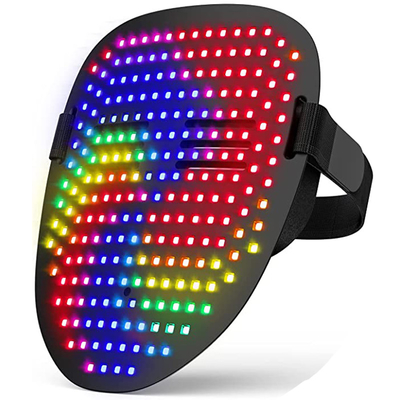 Parti Cosplay için Yüz Değiştirme Cadılar Bayramı Led Maske Usb Şarjlı