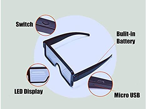 11 Model Işıklı LED Gözlük
