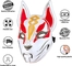 Fox Drift Cadılar Bayramı LED Yüz Maskesi Cosplay Oyun Partisi İçin Yanar