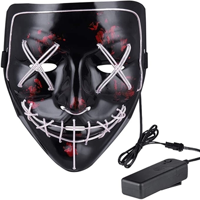 Masquerade Light Up Halloween Tasfiye Maskesi 10 Farklı Renkle Aydınlık
