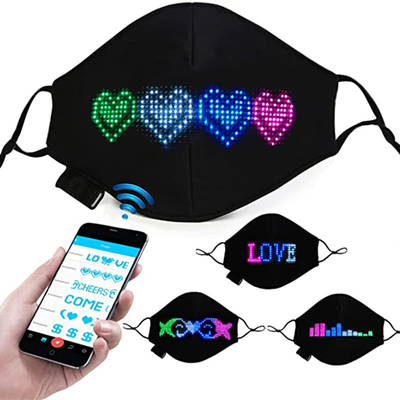 Rave LED Işıklı Yüz Maskesi