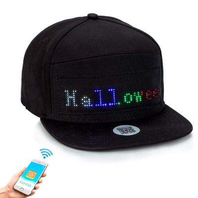 Parti Festivali için Bluetooth LED Mesaj Şapka Hareketli Ekran Kapağı