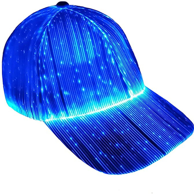 Fiber Optik LED Işıklı Beyzbol Şapkaları Unisex Tek Boyut Herkese Uyar
