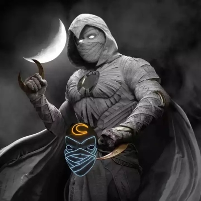 Moon Knight Halloween Light Up Led Maske Pvc Malzeme Karanlıkta Parlıyor