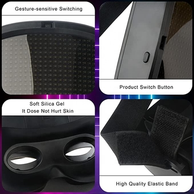 Cadılar Bayramı Cosplay Partisi için Özel Yüzler Bluetooth LED Maske DIY APP Kontrolü