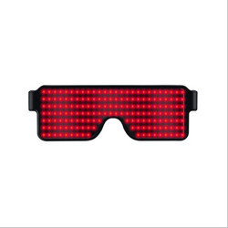 USB Şarj Parlayan Sihirli LED Gözlük Noel Yanıp Sönen Işık Neon Rave Gözlük