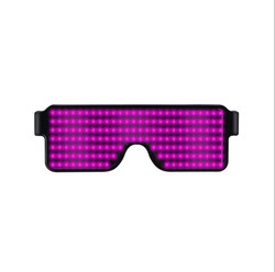 USB Şarj Parlayan Sihirli LED Gözlük Noel Yanıp Sönen Işık Neon Rave Gözlük