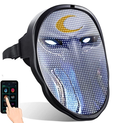 LED Ekran Yüz Maskesini Düzenleme DIY Desen Metni Resimleri Yükle APP Kontrolü
