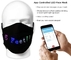 Parti Festivali Programlanabilir LED Yüz Maskesi Bluetooth Uygulaması Kontrollü USB Şarj Edilebilir