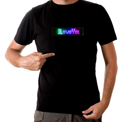 Parti Festivali için Özelleştirilmiş Programlanabilir LED Aydınlatma T Shirt