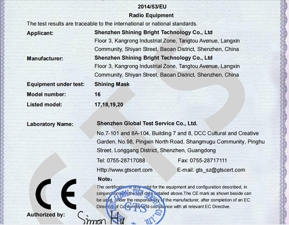 Çin Shenzhen Tripodgreen Lighting Co., Ltd. Sertifikalar